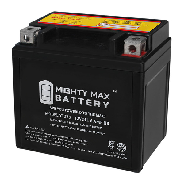 Mighty Max Battery YTZ7S 12V 6AH Battery for Honda 50 CHF50 Metropolitan, II, SP '02-12 YTZ7S64